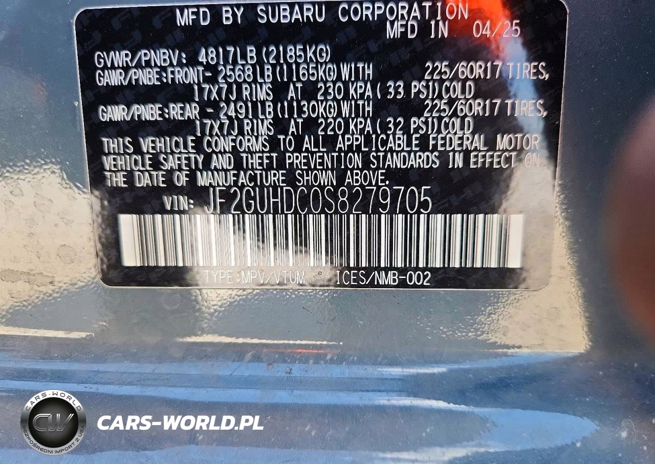 2025 Subaru Crosstrek Premium VIN:JF2GUHDC0S8279705 - 13