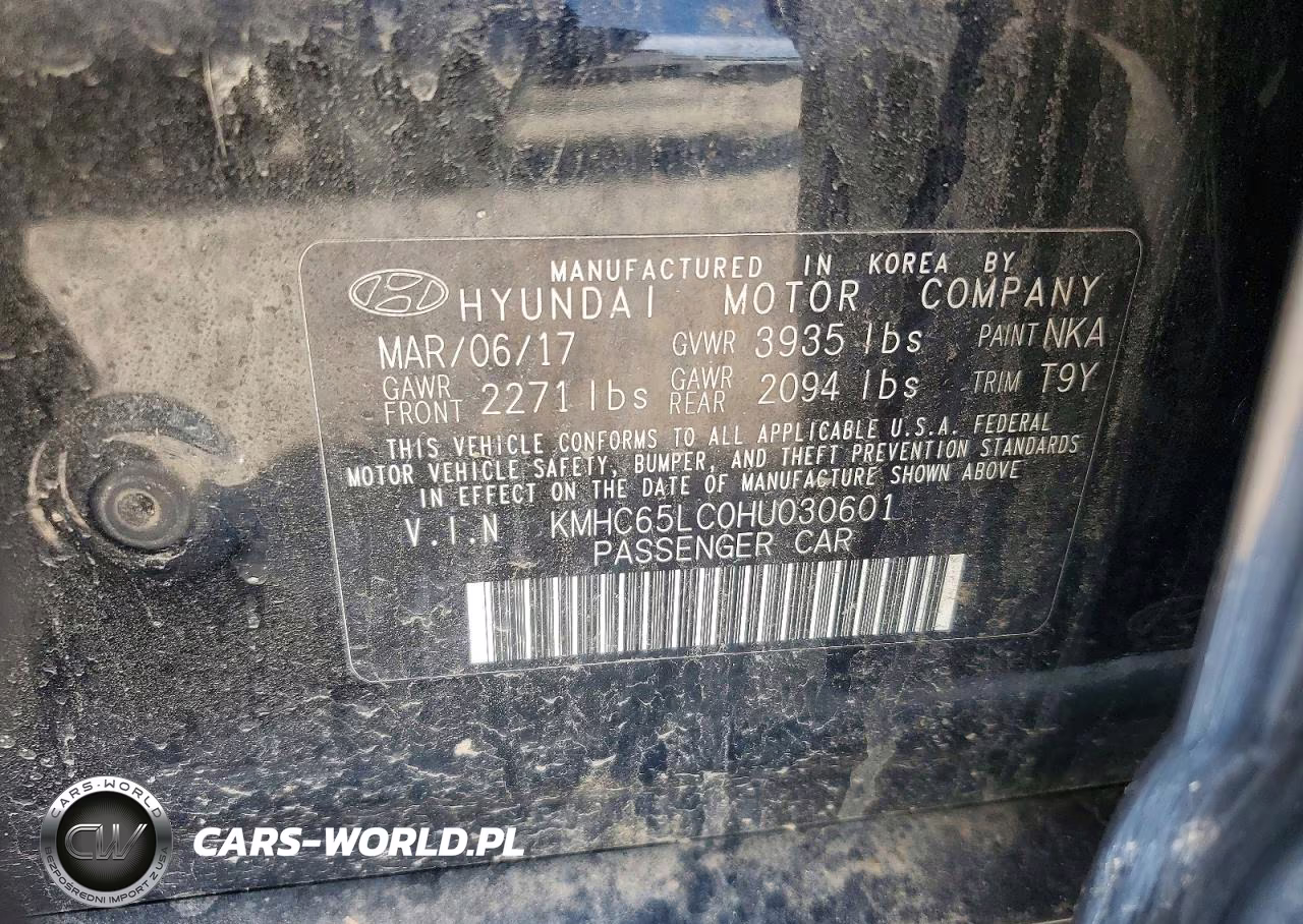 2017 Hyundai Ioniq Blue VIN:KMHC65LC0HU030601 - 12