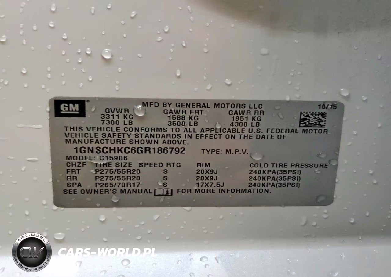 2016 Chevrolet Suburban C1500 Lt VIN:1GNSCHKC6GR186792 - 14