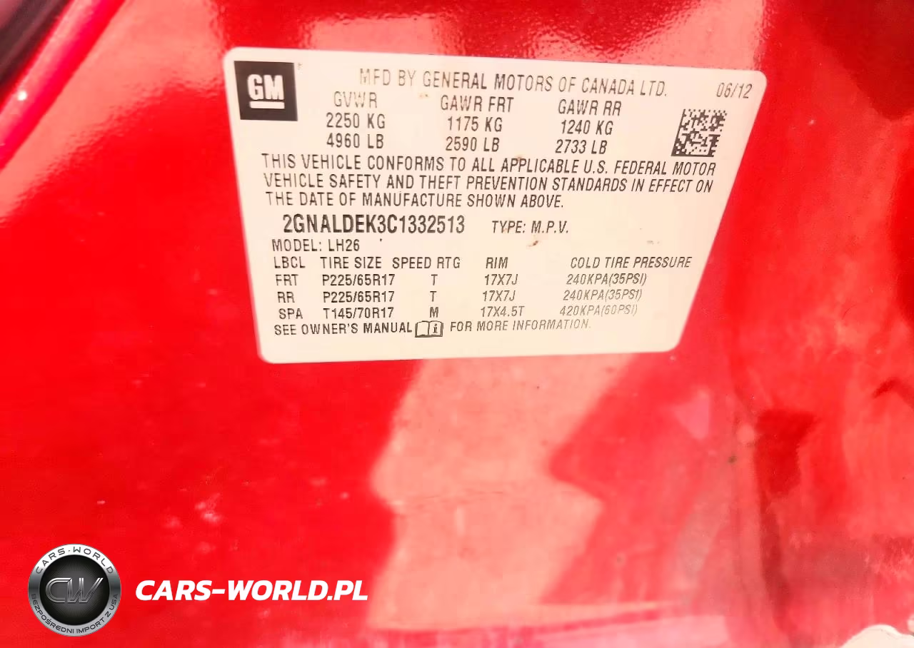 2012 Chevrolet Equinox Lt VIN:2GNALDEK3C1332513 - 13