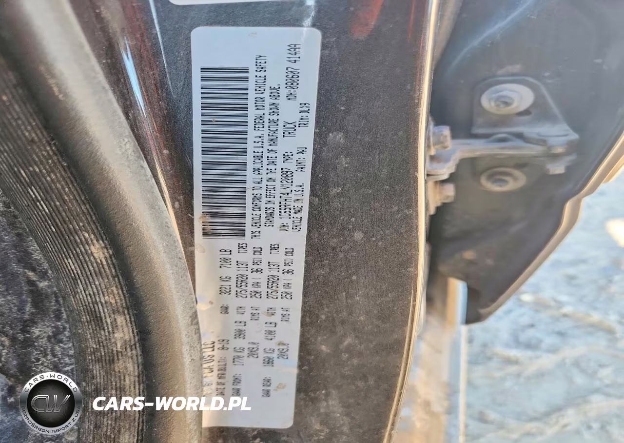 2020 Ram 1500 Limited VIN:1C6SRFHT4LN120897 - 12