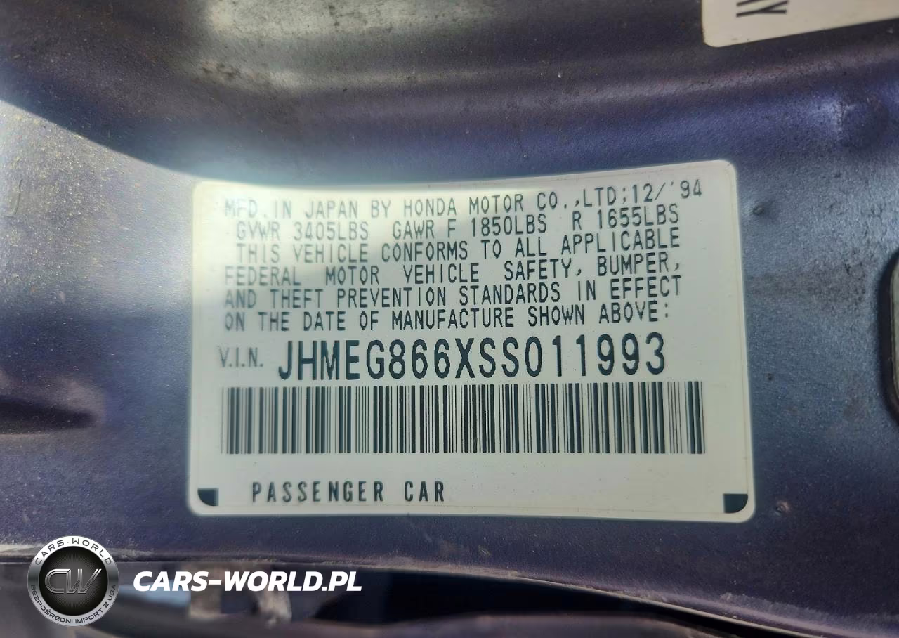 1995 Honda Civic Lx VIN:JHMEG866XSS011993 - 13
