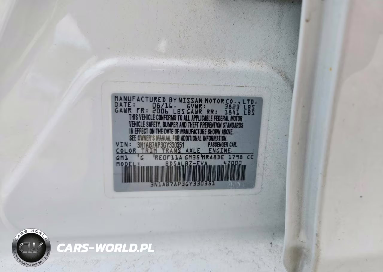 2016 Nissan Sentra S VIN:3N1AB7AP3GY330351 - 12