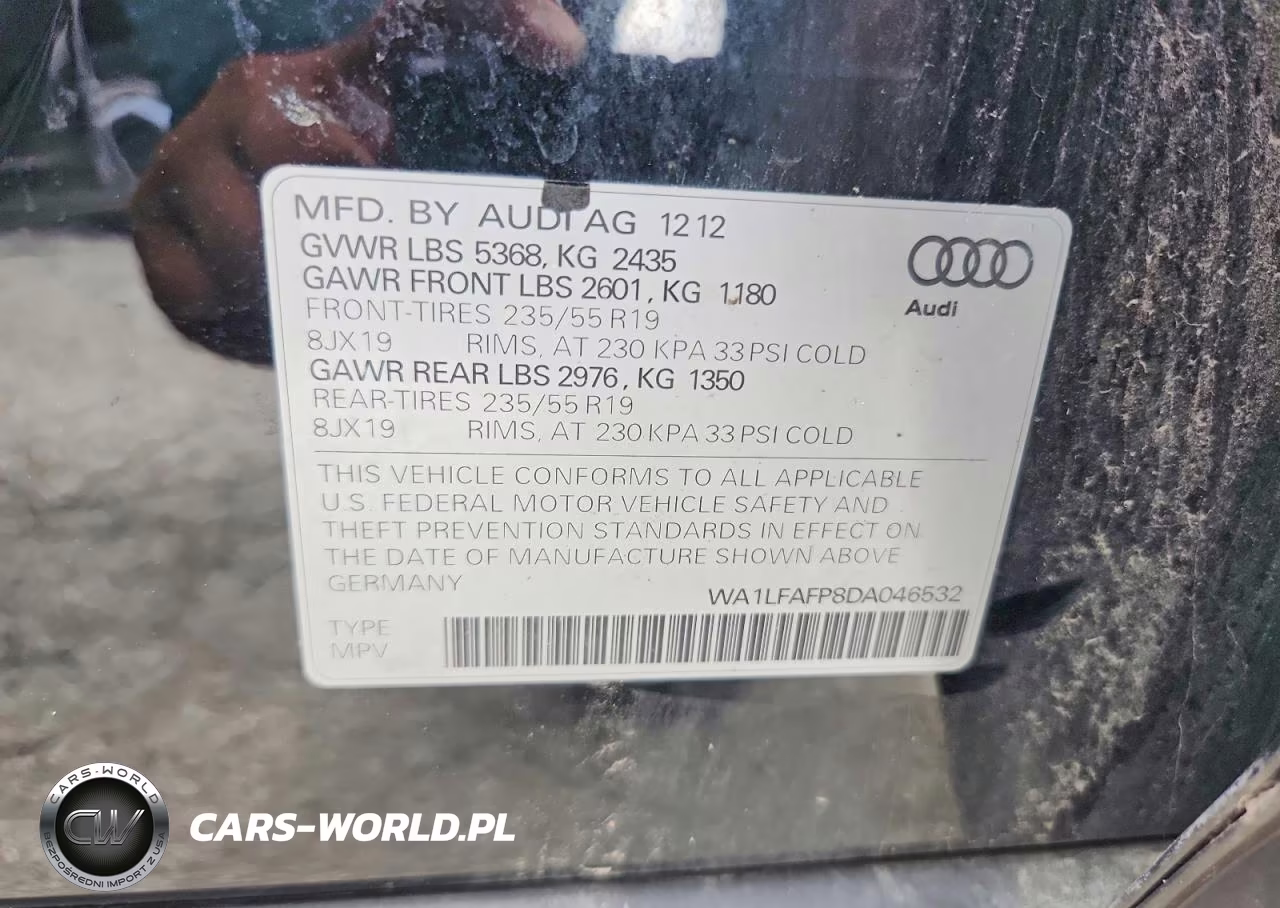 2013 Audi Q5 Premium Plus VIN:WA1LFAFP8DA046532 - 13