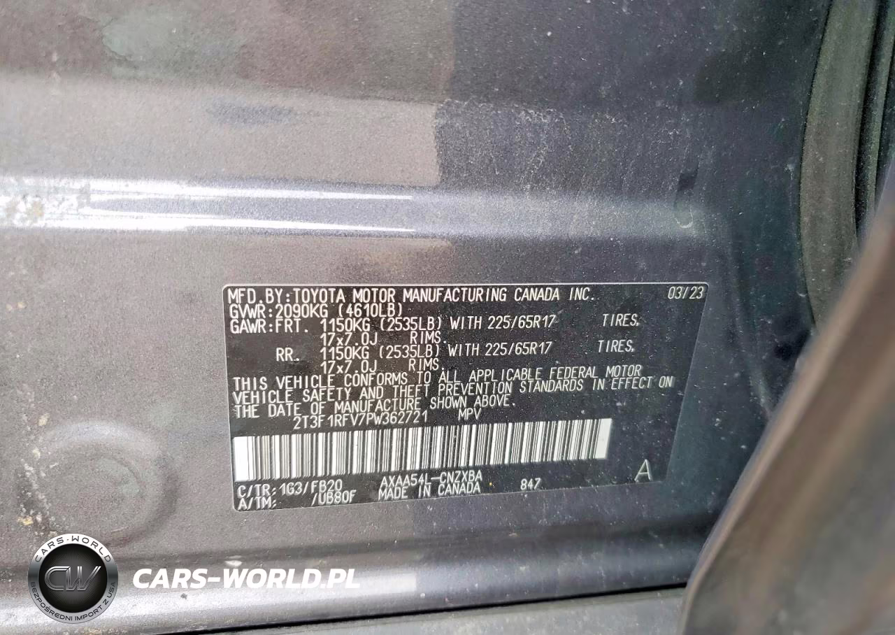 2023 Toyota Rav4 Le VIN:2T3F1RFV7PW362721 - 13
