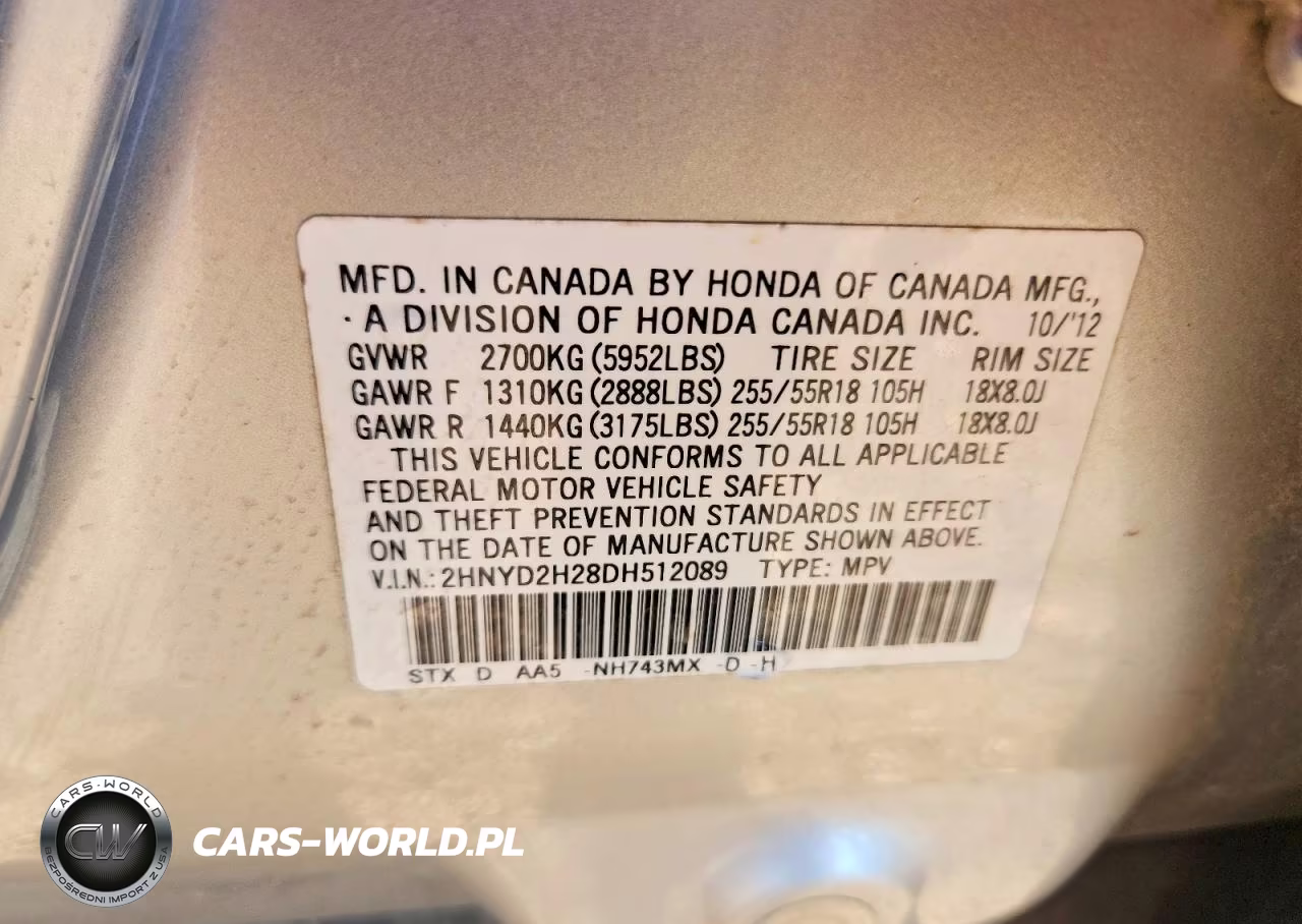 2013 Acura Mdx VIN:2HNYD2H28DH512089 - 14