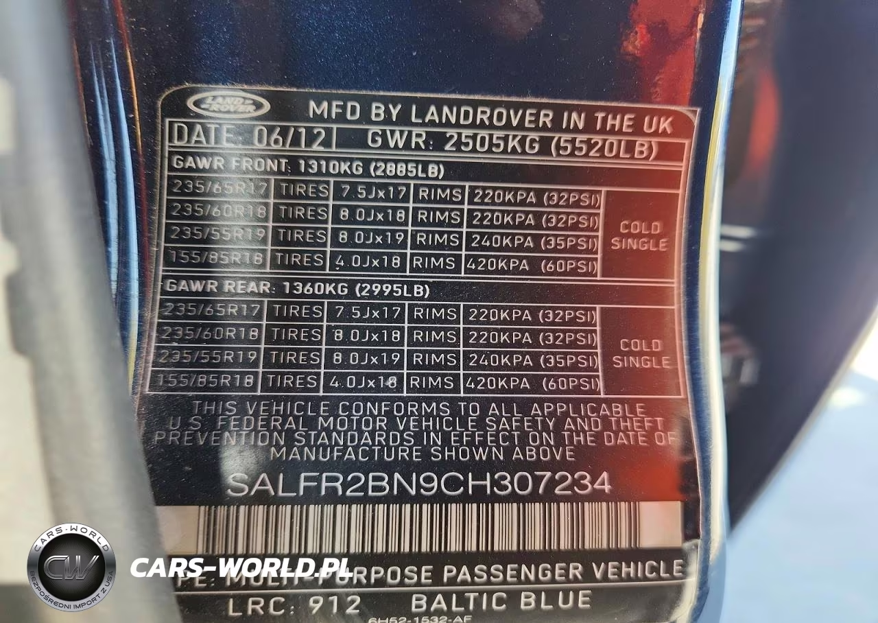 2012 Land Rover Lr2 Hse VIN:SALFR2BN9CH307234 - 13