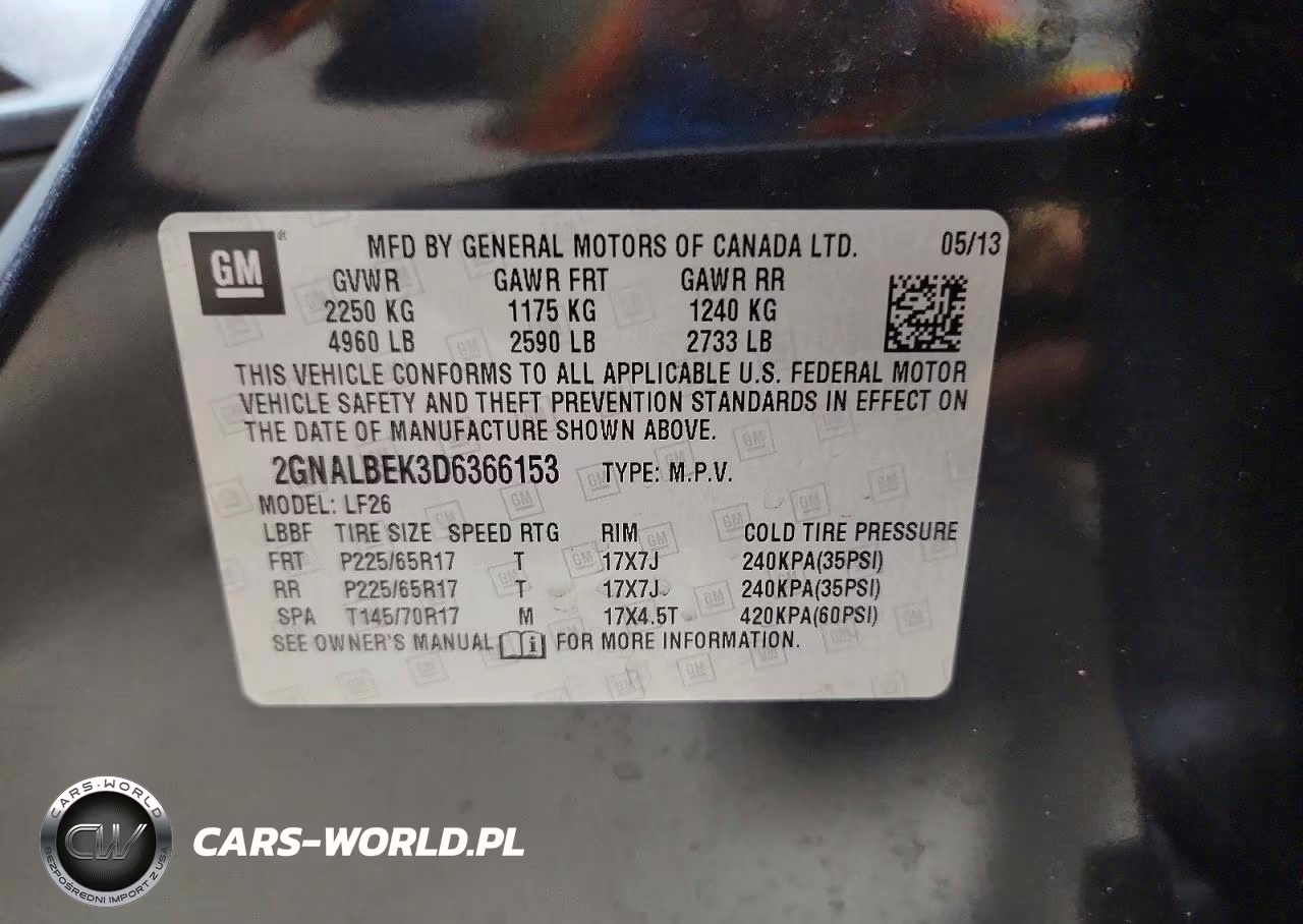 2013 Chevrolet Equinox Ls VIN:2GNALBEK3D6366153 - 13