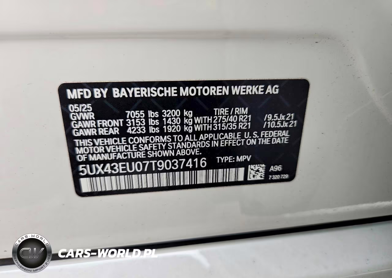 2026 BMW X5 xDrive50E VIN:5UX43EU07T9037416 - 13