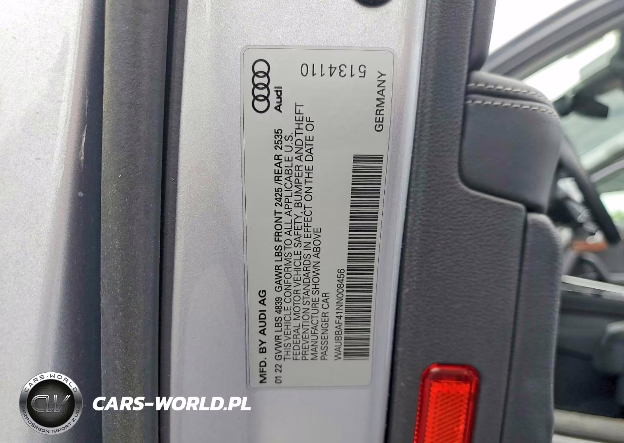 2022 Audi A4 Premium Plus 40 VIN:WAUBBAF41NN008456 - 12