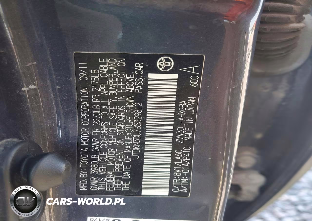 2011 Toyota Prius Four VIN:JTDKN3DU7B5329812 - 12