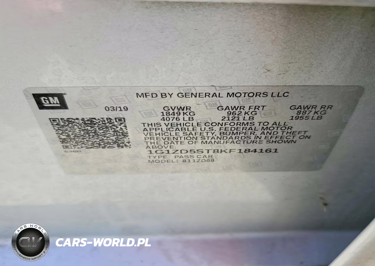 2019 Chevrolet Malibu Lt VIN:1G1ZD5ST8KF184161 - 13