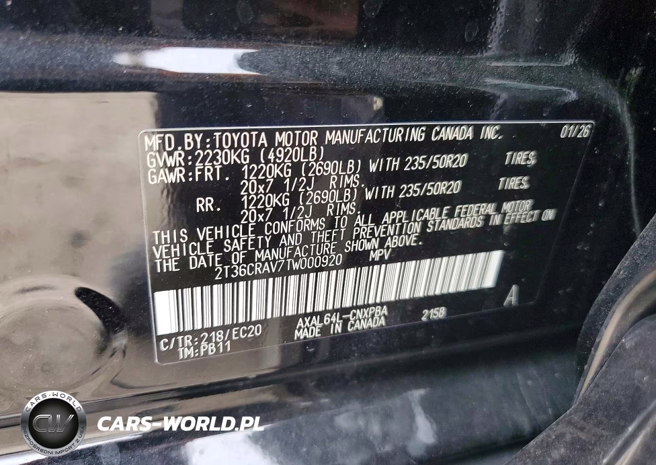 2026 Toyota Rav4 Xse VIN:2T36CRAV7TW000920 - 13
