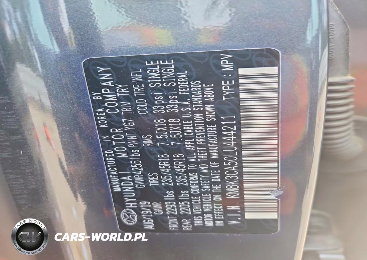2020 Hyundai Kona Limited VIN:KM8K3CA50LU444211 - 12