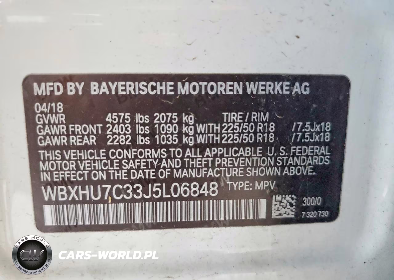 2018 BMW X1 Sdrive28I VIN:WBXHU7C33J5L06848 - 13