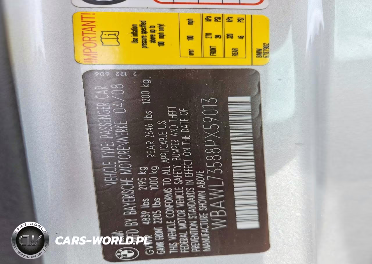 2008 BMW 335 I VIN:WBAWL73588PX59013 - 12