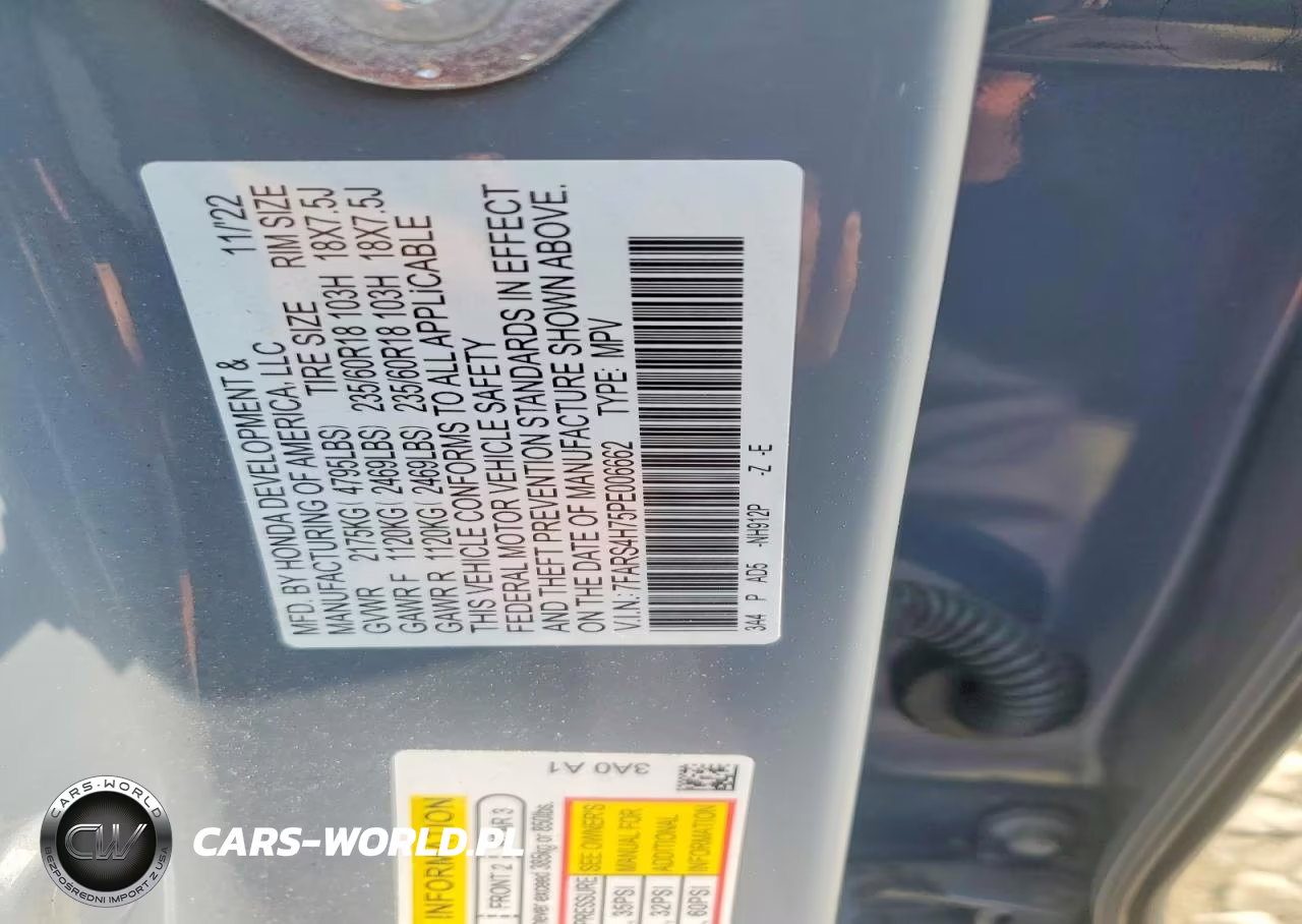 2023 Honda Cr-V Exl VIN:7FARS4H75PE006662 - 13