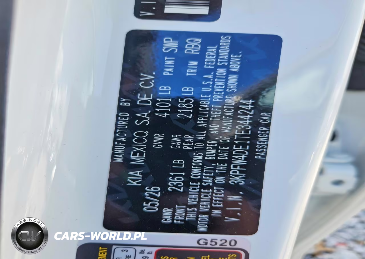 2026 Kia K4 Gt Line VIN:3KPFW4DE1TE344244 - 12