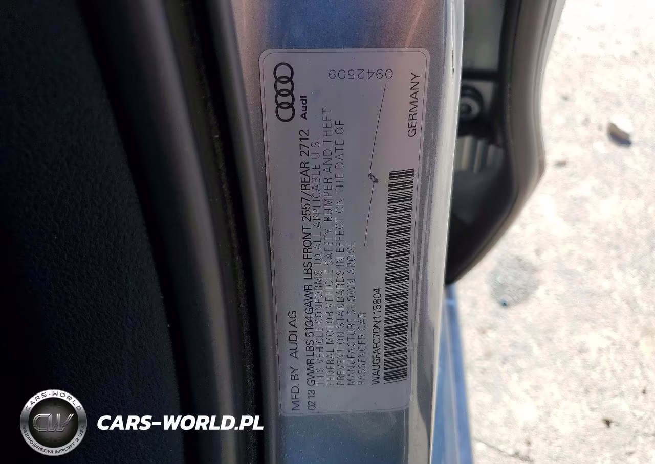 2013 Audi A6 Premium Plus VIN:WAUGFAFC7DN115804 - 12