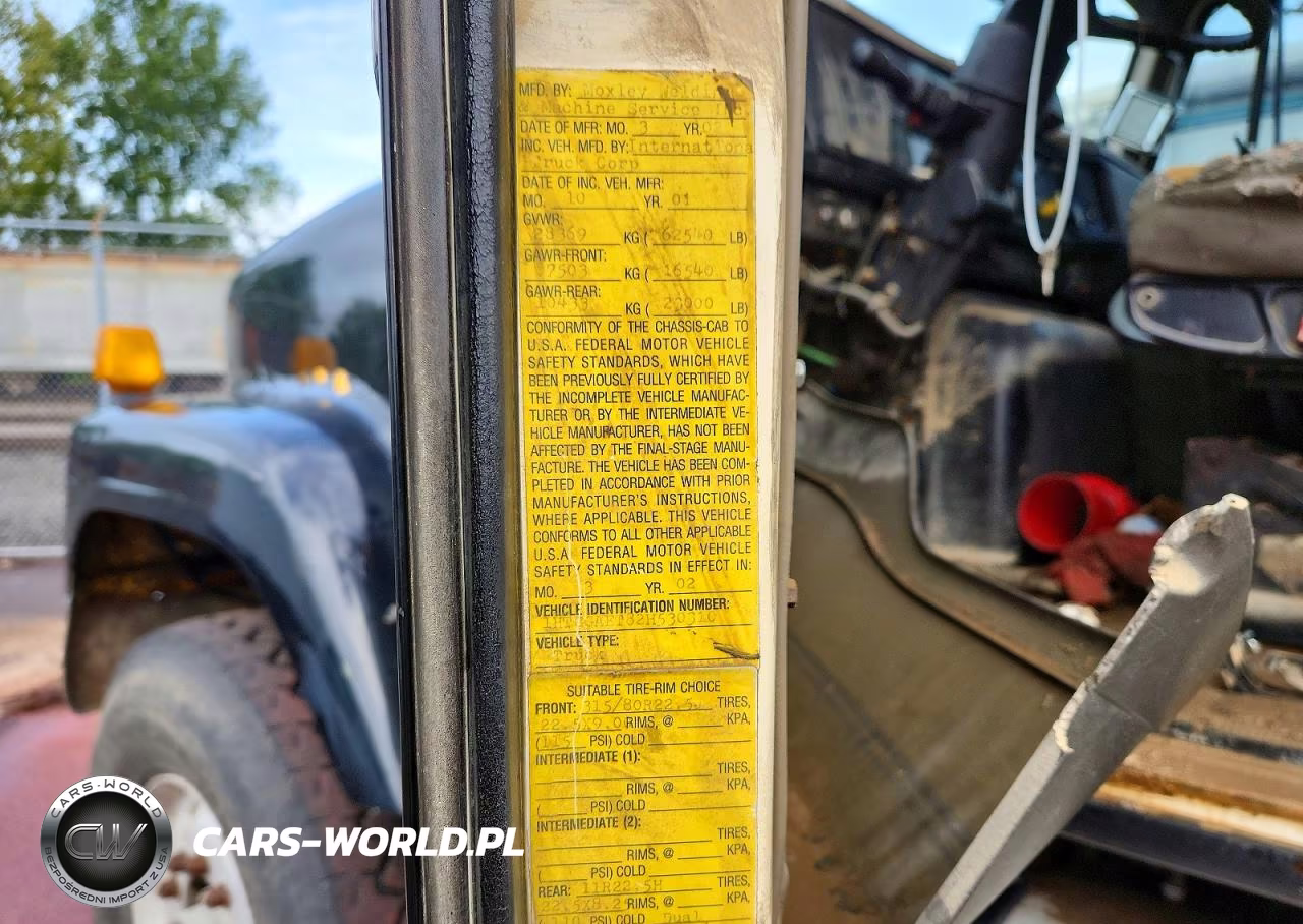 2002 International F-2574 Dump Truck VIN:1HTGGAET82H530310 - 12