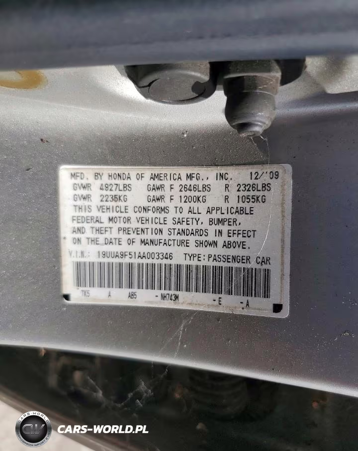 2010 Acura Tl VIN:19UUA9F51AA003346 - 12