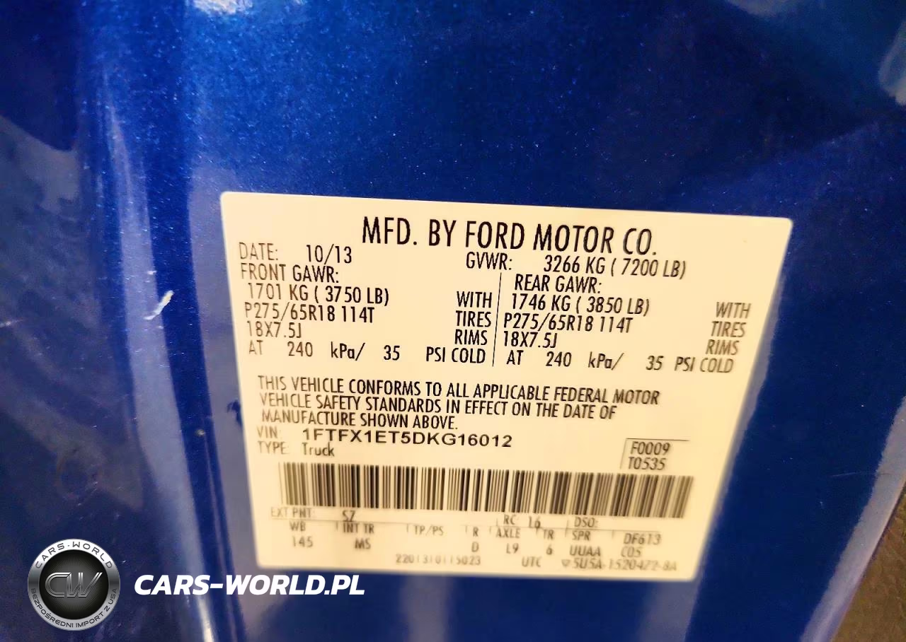 2013 Ford F150 Super Cab VIN:1FTFX1ET5DKG16012 - 12