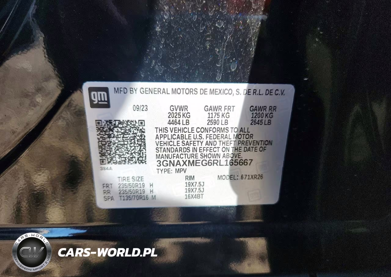 2024 Chevrolet Equinox Rs VIN:3GNAXMEG6RL165667 - 12