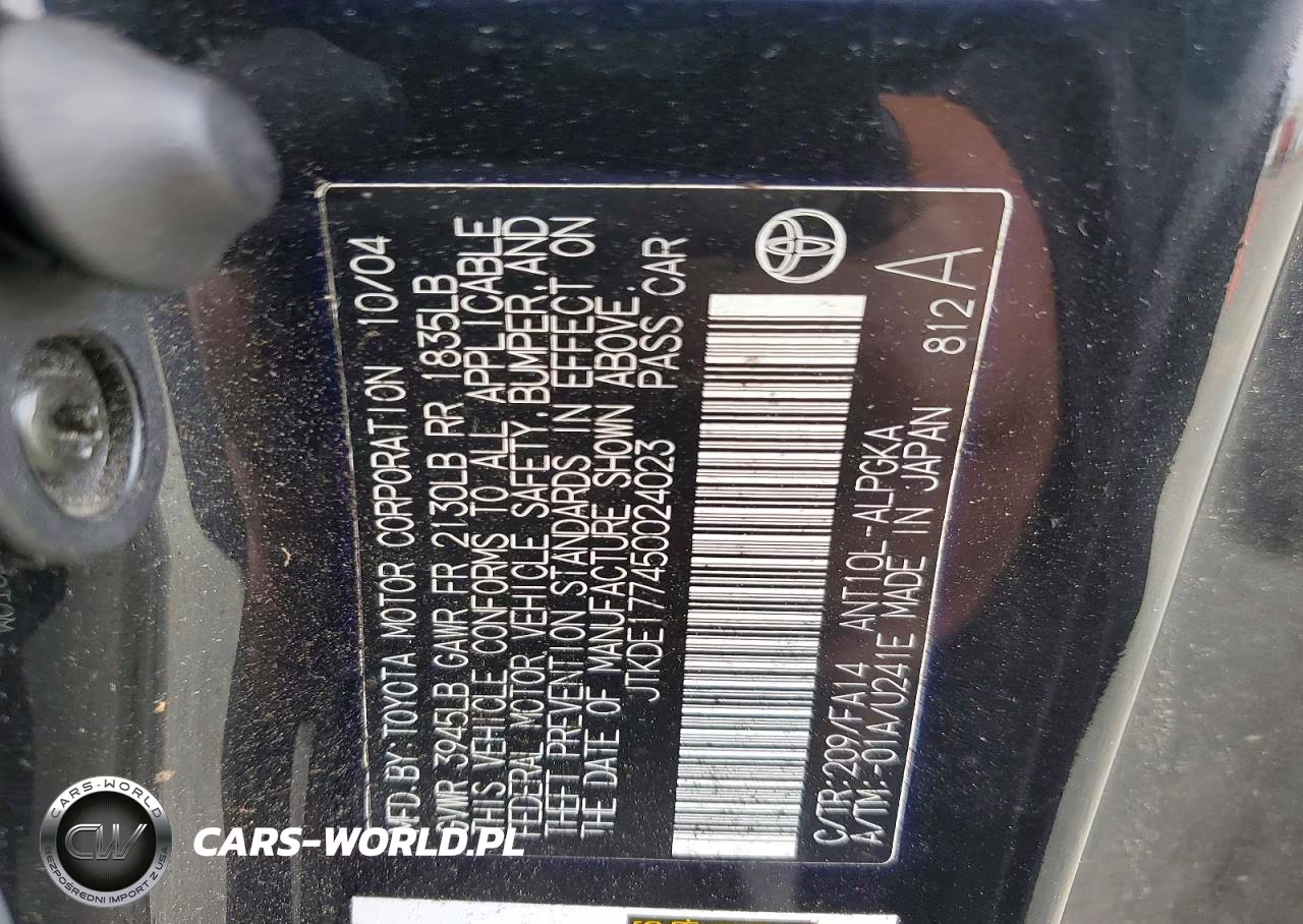 2005 Scion Tc Base VIN:JTKDE177450024023 - 12