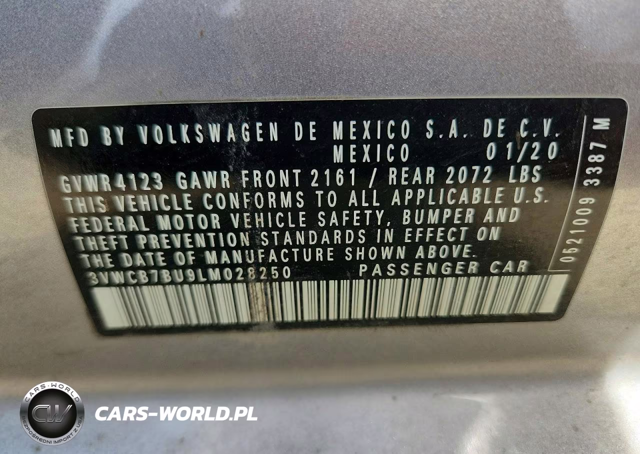 2020 Volkswagen Jetta S VIN:3VWCB7BU9LM028250 - 12