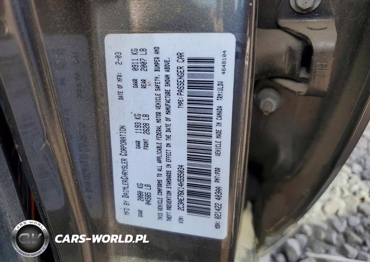 2004 Chrysler 300M Special VIN:2C3AE76K14H595034 - 12