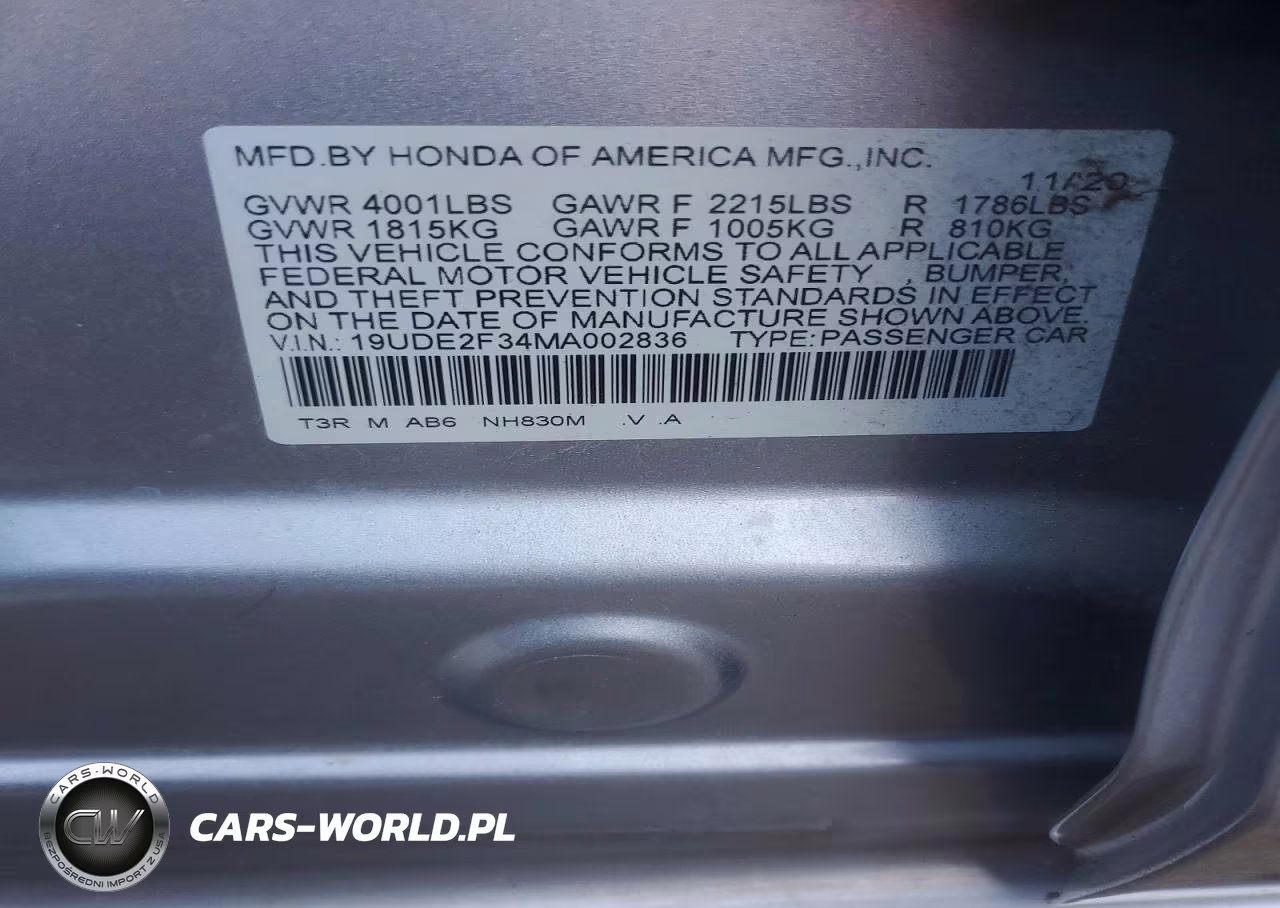 2021 Acura Ilx VIN:19UDE2F34MA002836 - 12