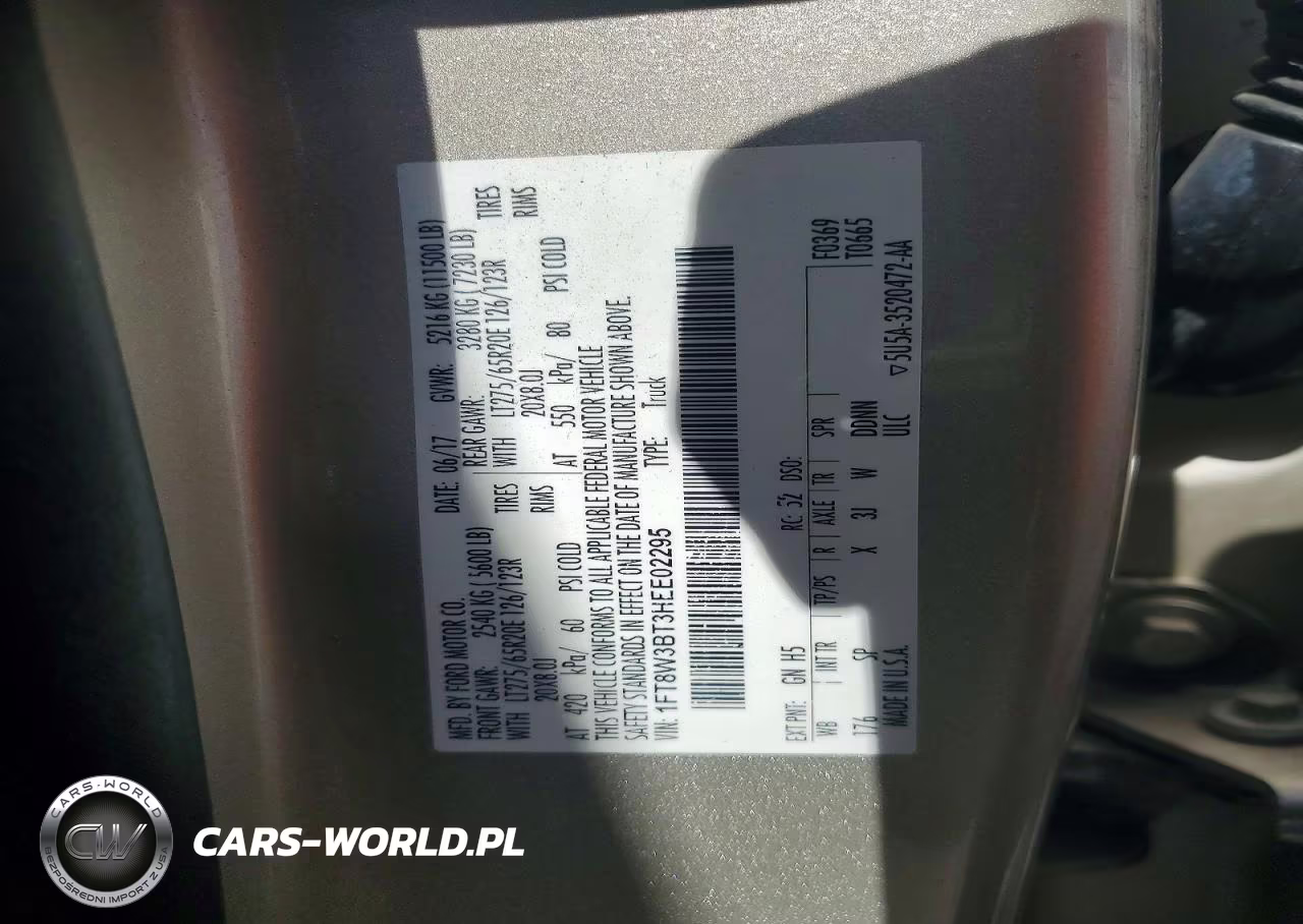 2017 Ford F350 Super Duty VIN:1FT8W3BT3HEE02295 - 12