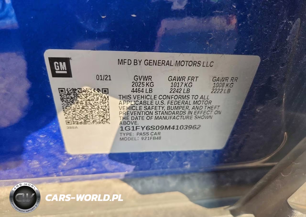 2021 Chevrolet Bolt Ev Lt VIN:1G1FY6S09M4103962 - 12