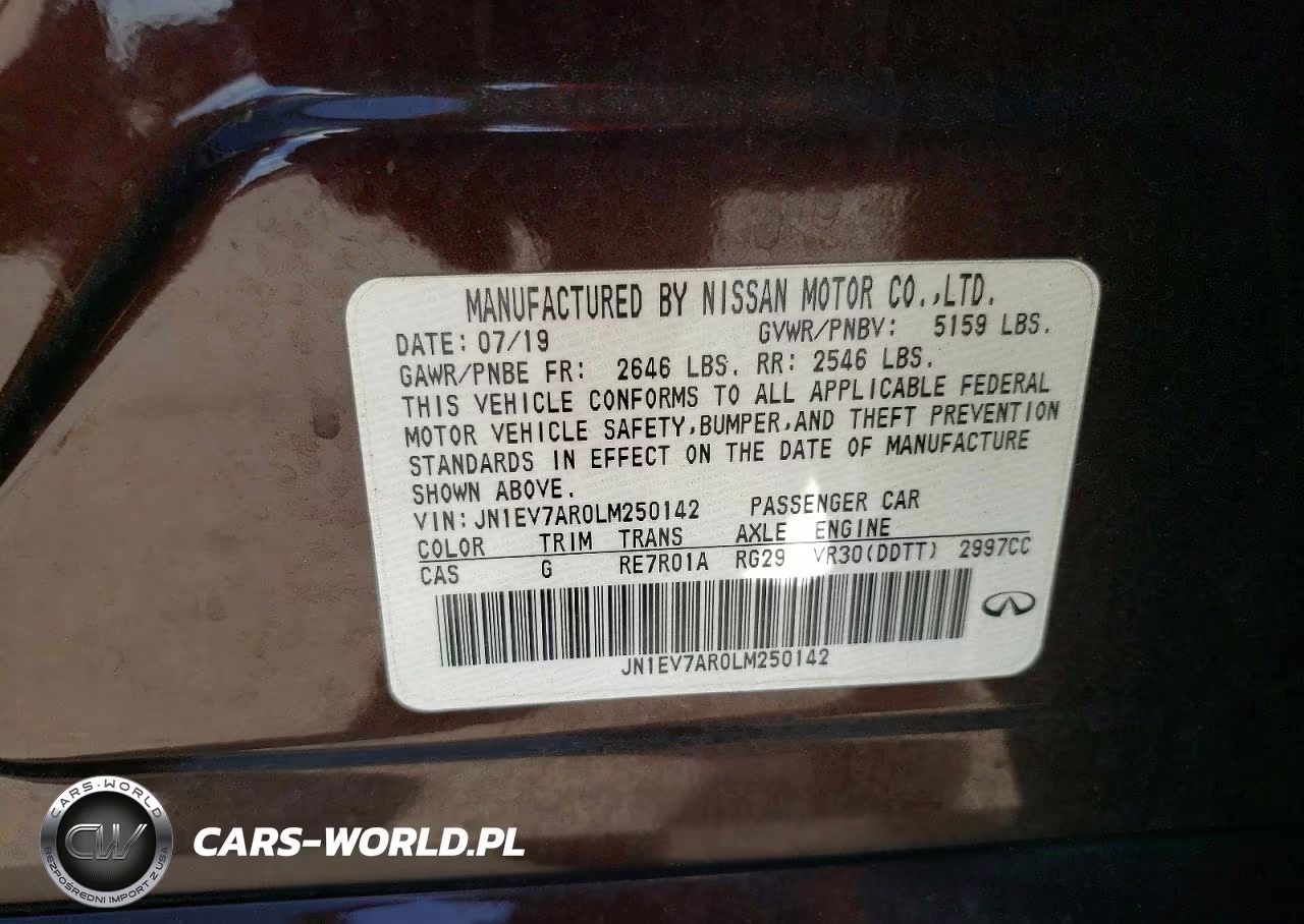 2020 Infiniti Q50 3.0T Luxe VIN:JN1EV7AR0LM250142 - 12