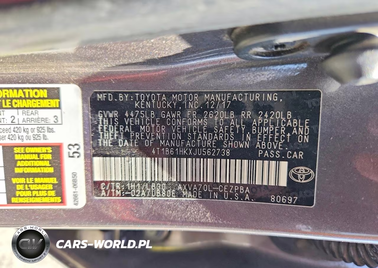 2018 Toyota Camry Xse VIN:4T1B61HKXJU562738 - 13
