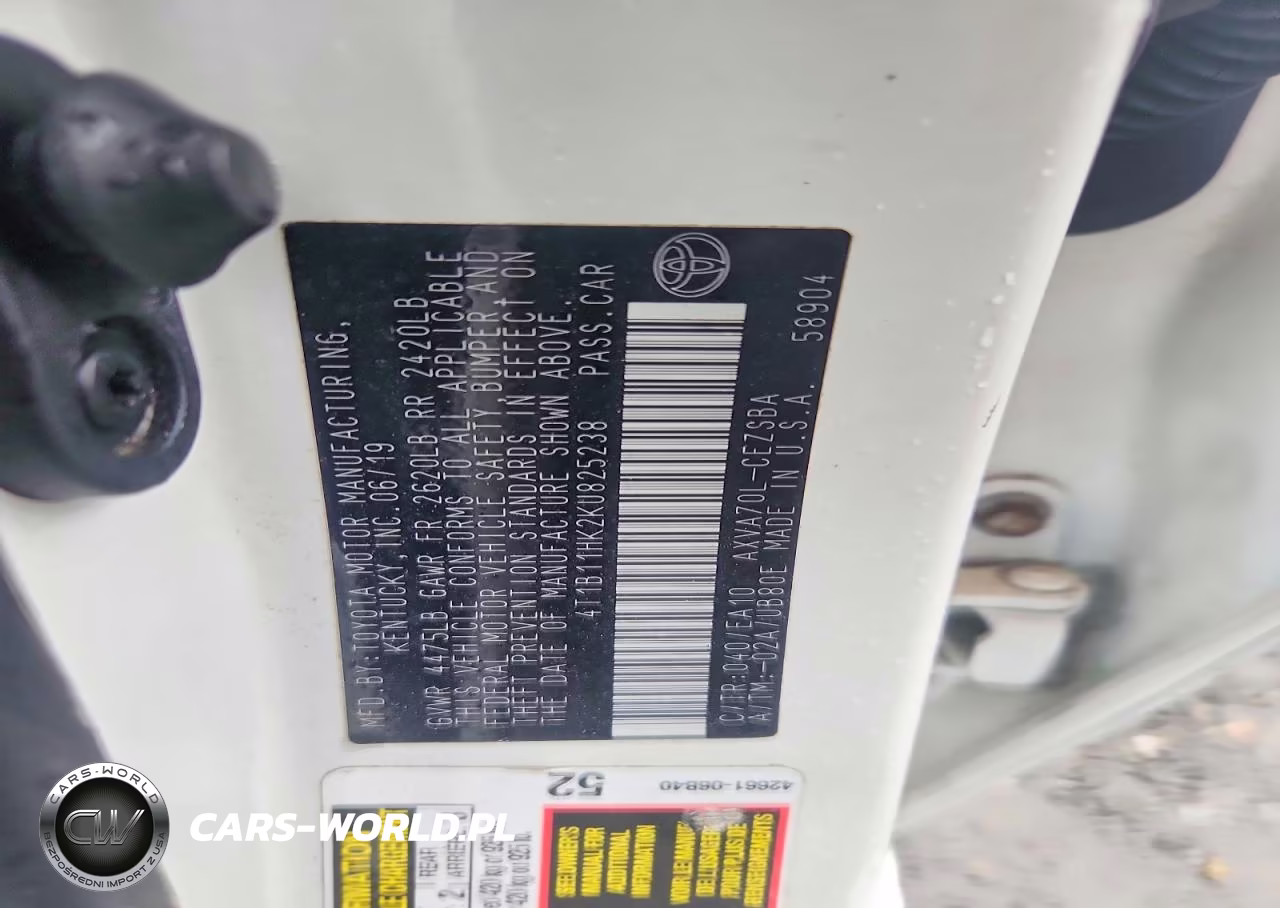 2019 Toyota Camry Se VIN:4T1B11HK2KU825238 - 13