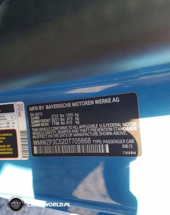 2013 Mini Cooper S VIN:WMWZP3C52DT705668 - 12