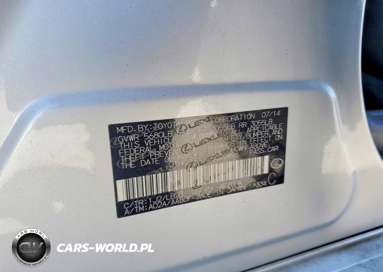 2014 Lexus Ls 460 VIN:JTHCL5EFXE5022496 - 12