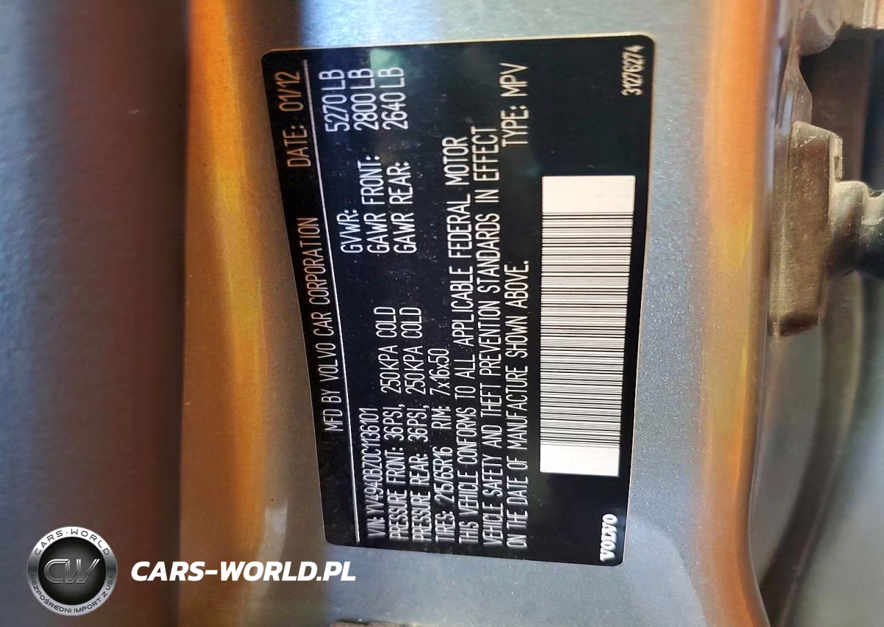 2012 Volvo Xc70 3.2 VIN:YV4940BZ0C1136101 - 13