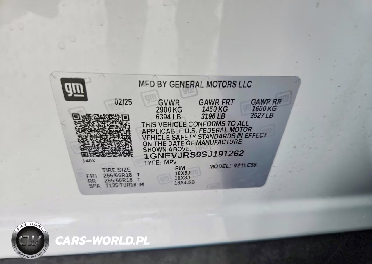 2025 Chevrolet Traverse Z71 VIN:1GNEVJRS9SJ191262 - 12