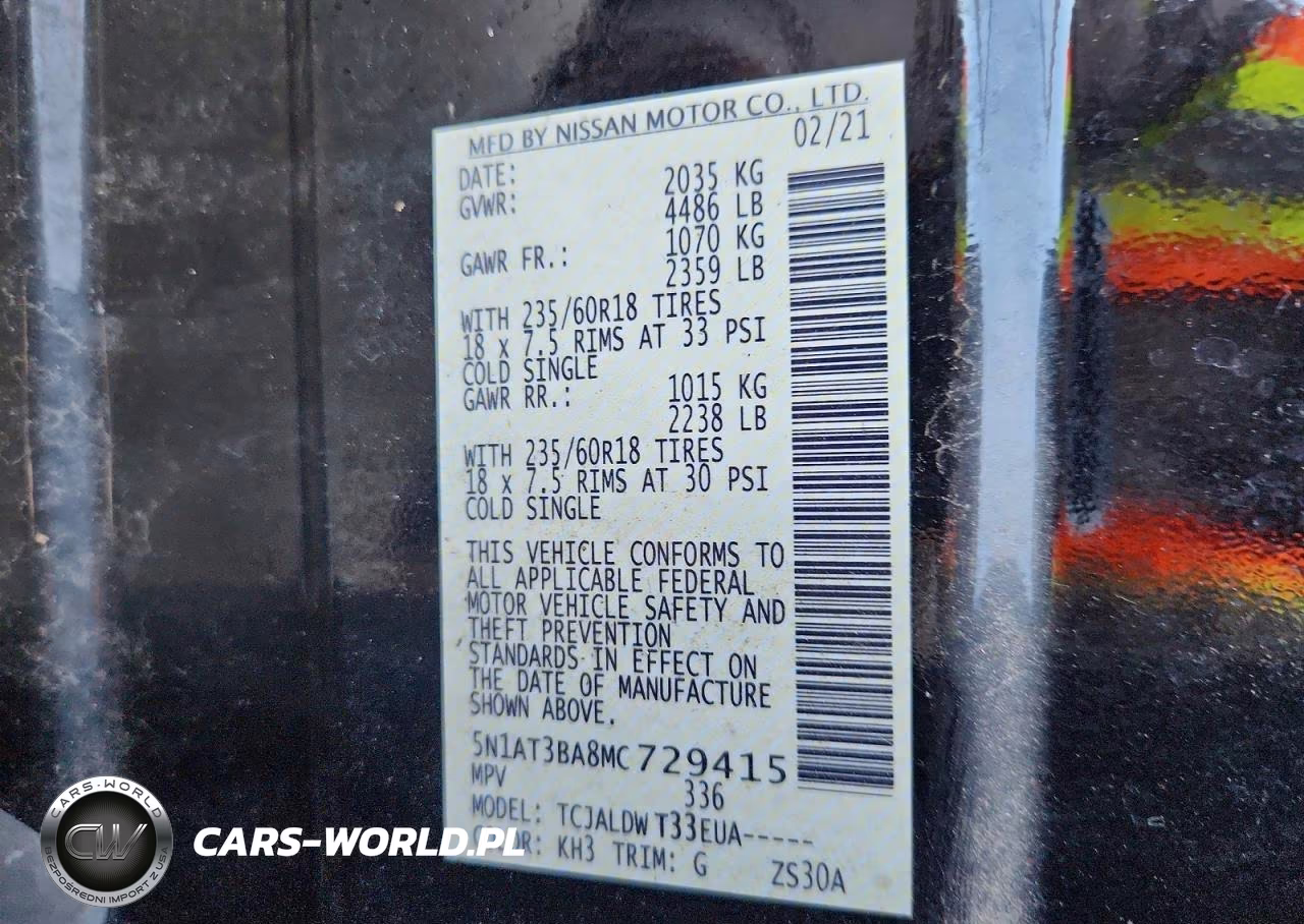 2021 Nissan Rogue Sv VIN:5N1AT3BA8MC729415 - 13