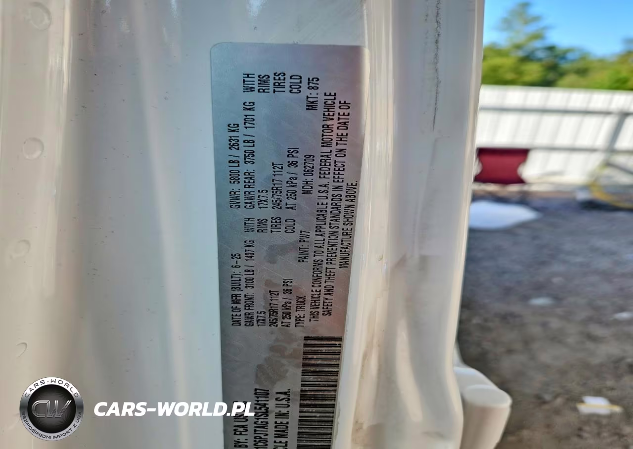 2025 Jeep Gladiator Sport VIN:1C6PJTAG1SL541107 - 12