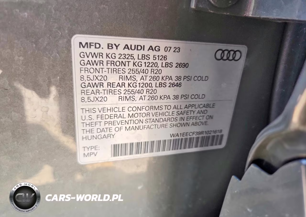 2024 Audi Q3 Premium Plus S Line 45 VIN:WA1EECF39R1021618 - 14