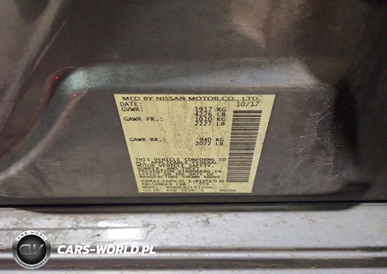 2018 Nissan Altima 2.5 Sl VIN:1N4AL3APXJC140958 - 14