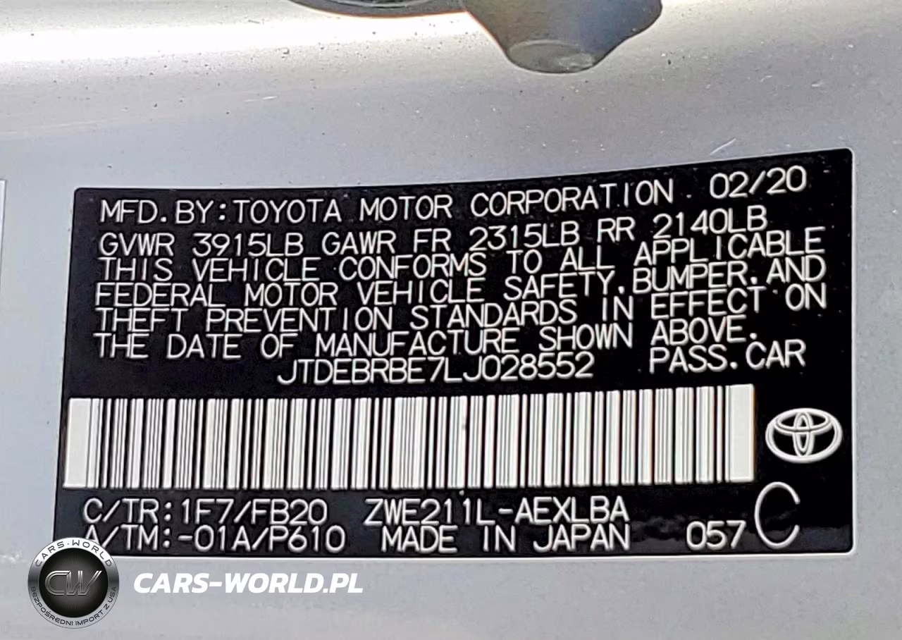 2020 Toyota Corolla VIN:JTDEBRBE7LJ028552 - 13