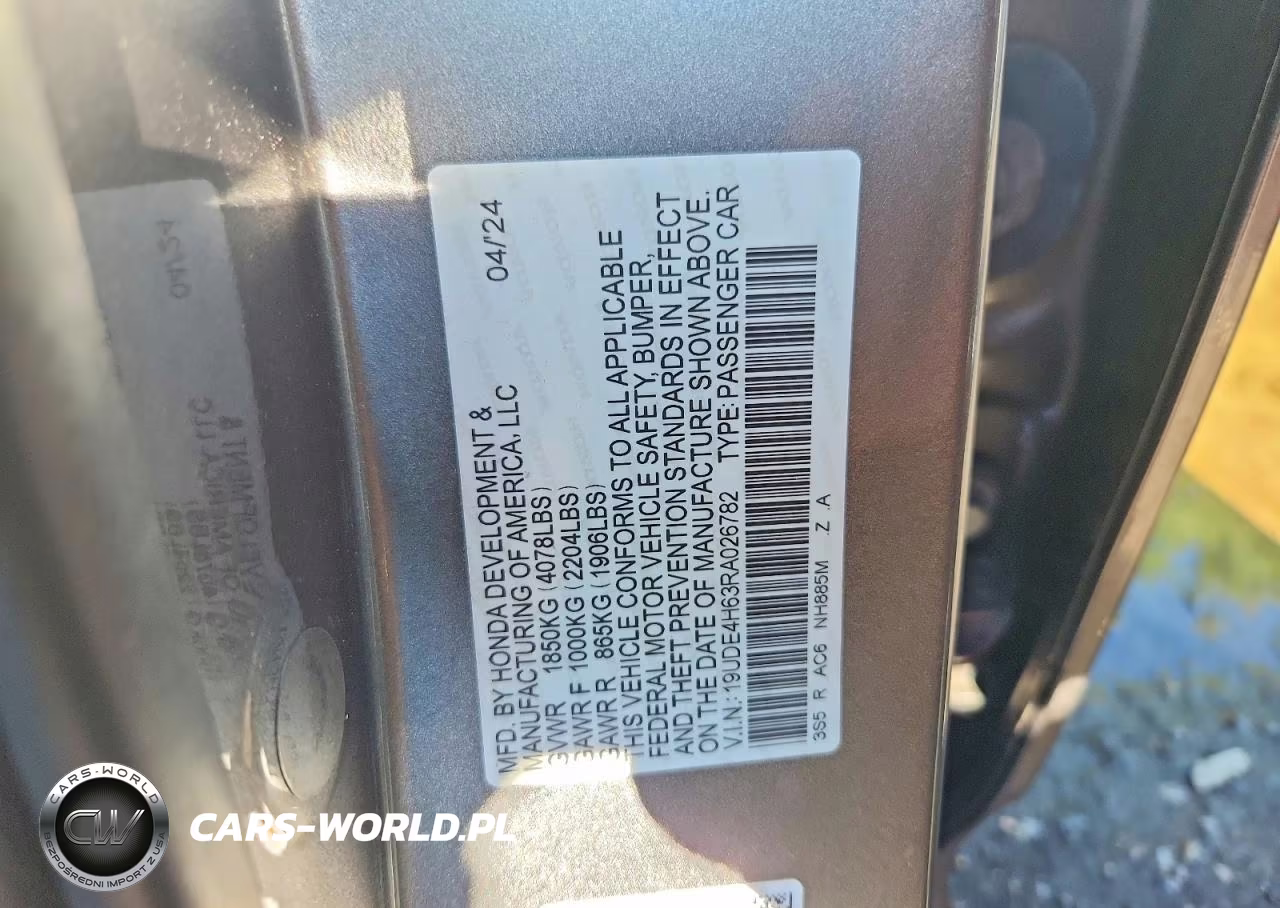 2024 Acura Integra A-Spec Tech VIN:19UDE4H63RA026782 - 12