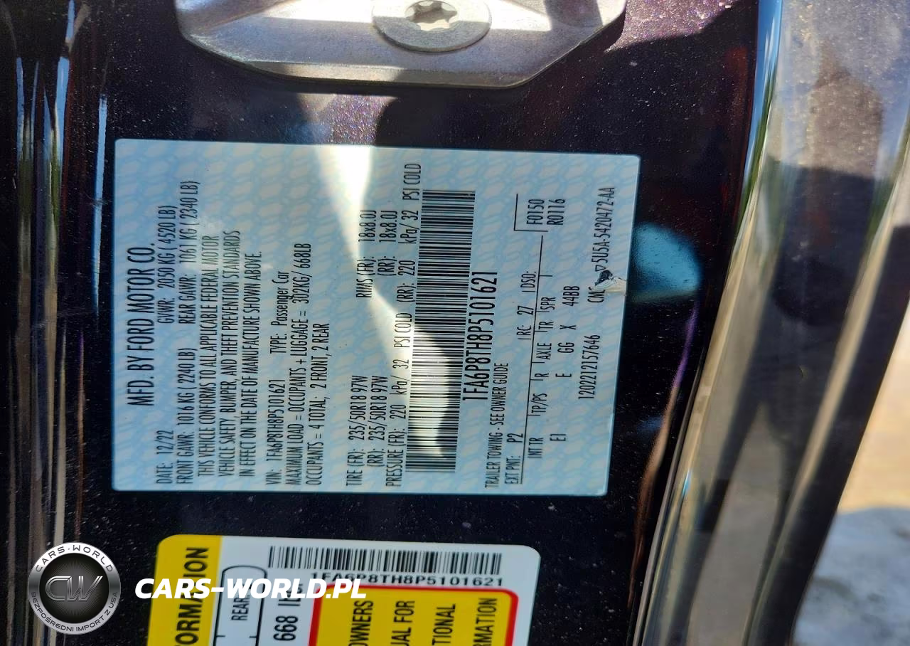 2023 Ford Mustang VIN:1FA6P8TH8P5101621 - 12