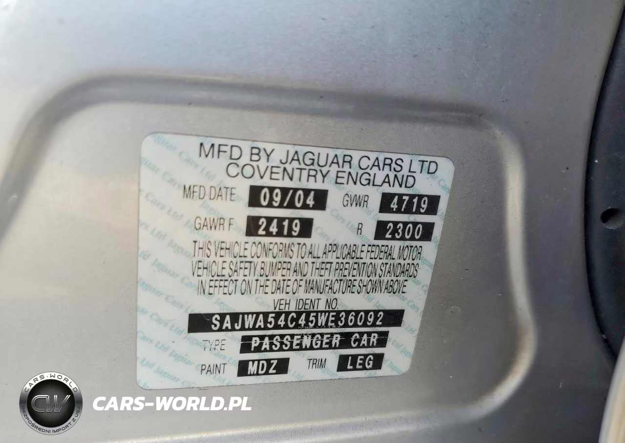 2005 Jaguar X VIN:SAJWA54C45WE36092 - 13