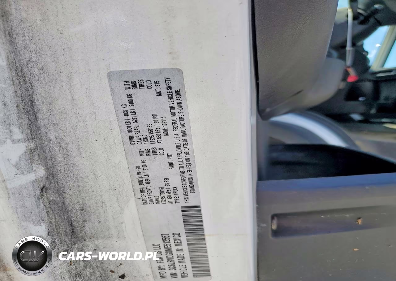 2021 Ram Promaster 2500 Delivery Van VIN:3C6LRVDG8ME512567 - 13