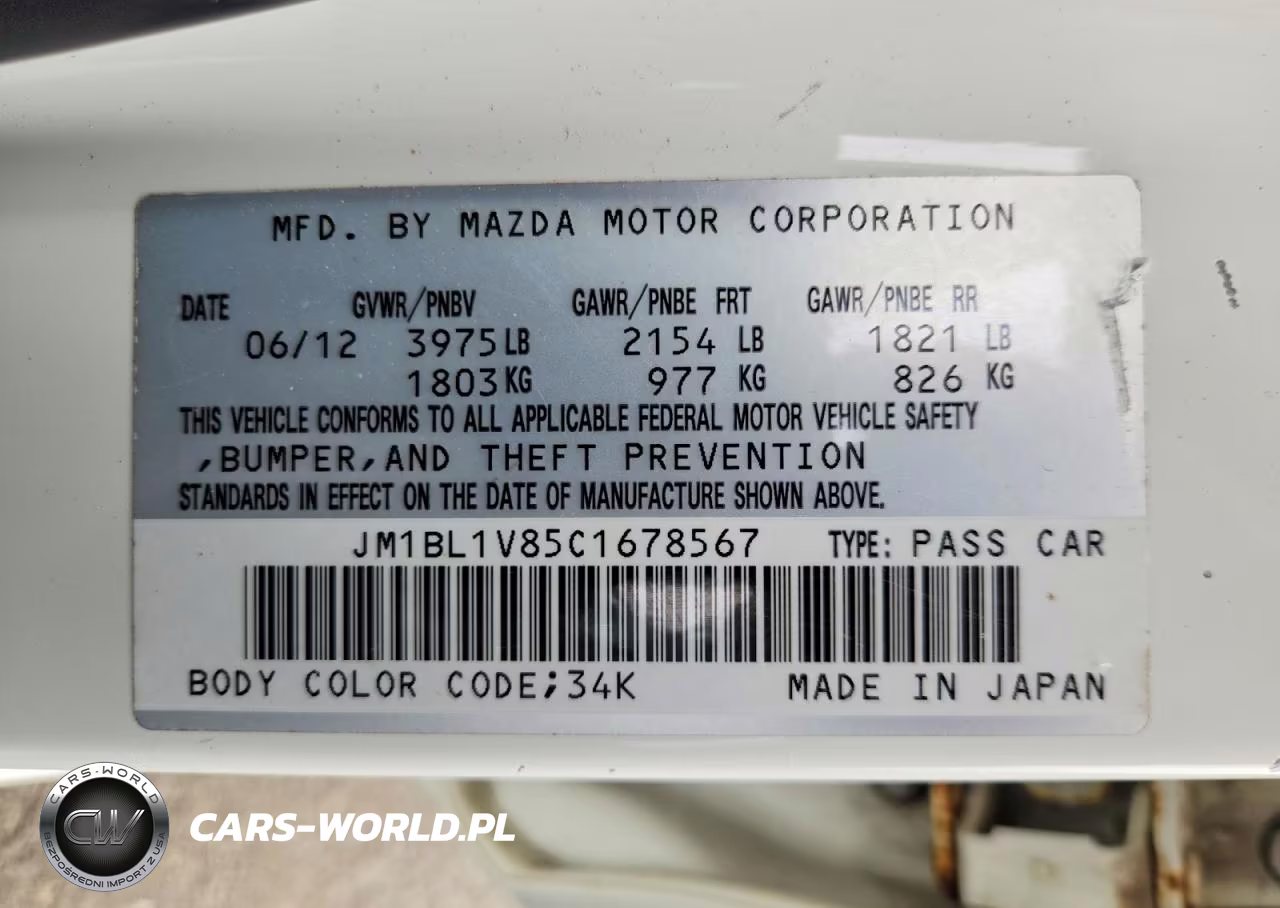 2012 Mazda 3 I VIN:JM1BL1V85C1678567 - 12